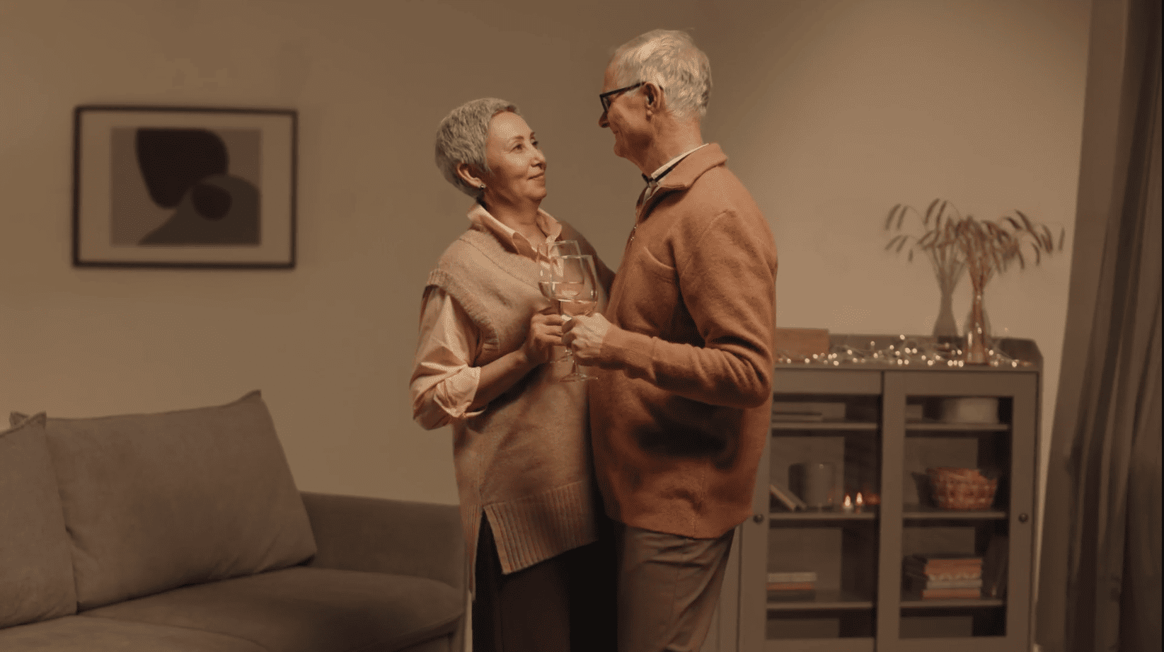 old happy couple